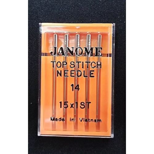 Genuine Janome Needle "Topstitch" Size: #14/90 5/Pack